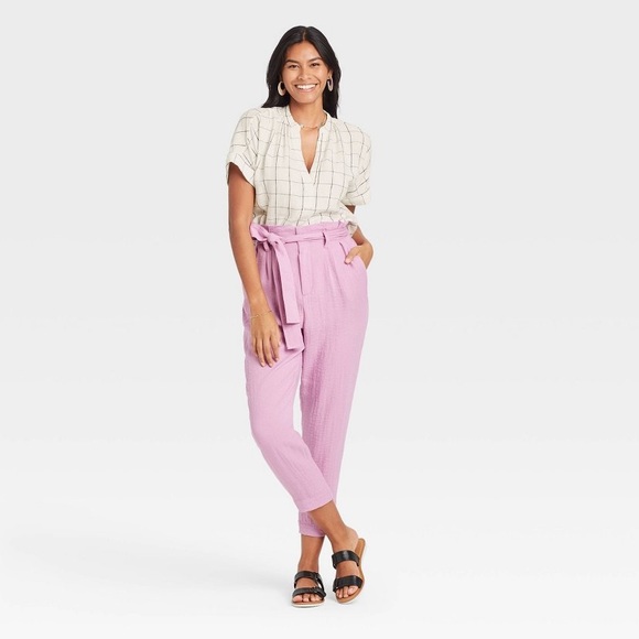 a new day Plaid Linen Blend Top - Picture 3 of 9